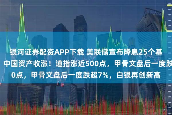 银河证券配资APP下载 美联储宣布降息25个基点，鲍威尔最新发声！中国资产收涨！道指涨近500点，甲骨文盘后一度跌超7%，白银再创新高